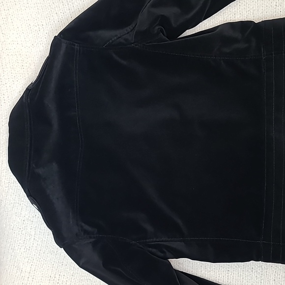 Rag & Bone Velvet Classic Moto-Inspired Biker Jacket in Black - Picture 17 of 17